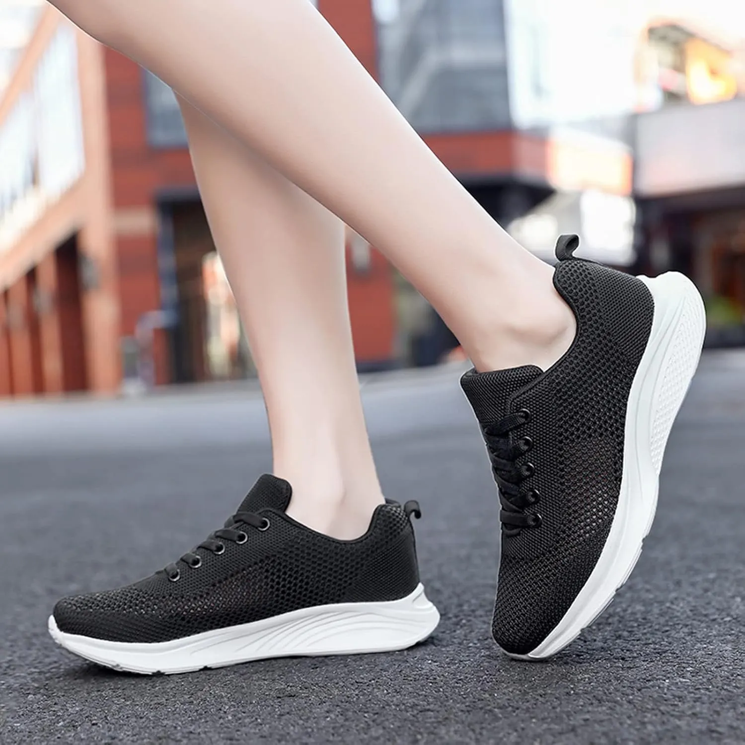 Running Shoes Lightweight Tennis Shoes Non Slip Gym Lace Up Mens Running Shoes Breathable Men's Casual Shoes Fashion Sneakers 2025 Platform Tennis Shoe Cross Trainer Shoe