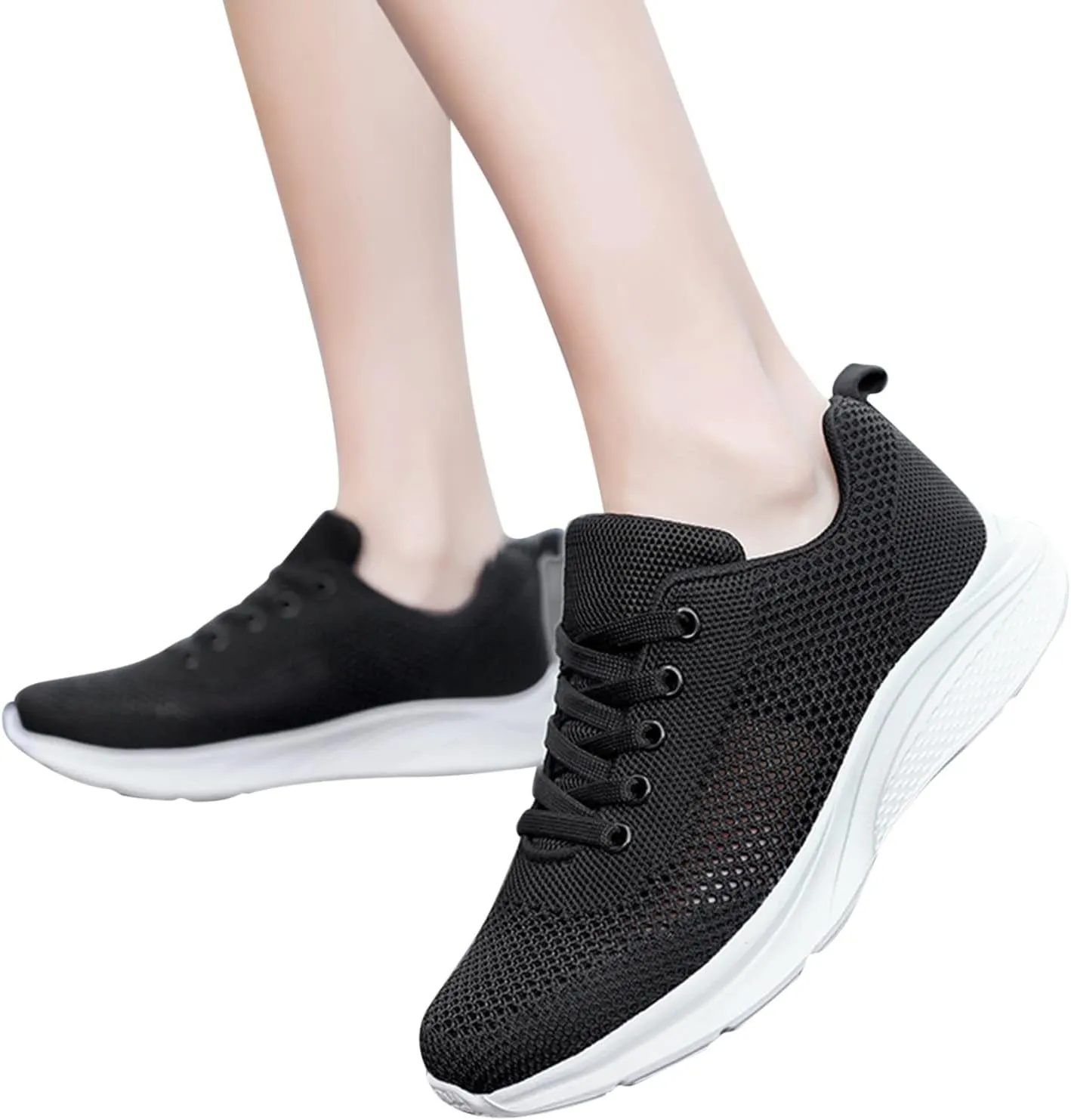 Running Shoes Lightweight Tennis Shoes Non Slip Gym Lace Up Mens Running Shoes Breathable Men's Casual Shoes Fashion Sneakers 2025 Platform Tennis Shoe Cross Trainer Shoe