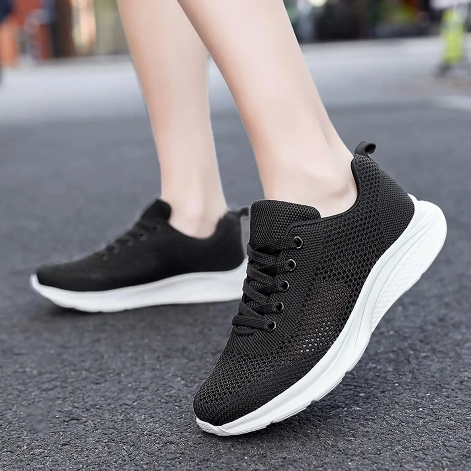 Running Shoes Lightweight Tennis Shoes Non Slip Gym Lace Up Mens Running Shoes Breathable Men's Casual Shoes Fashion Sneakers 2025 Platform Tennis Shoe Cross Trainer Shoe