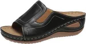 Sandals for Women 2025 Dressy Open-Toed Wedge Elastic Sandals and Slipperss Breathable Platform Shoes