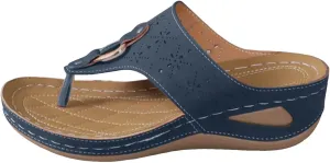 Sandals for Women 2025 Hollow Breathable Casual Platform Sandals Women Slip on Clip Toe Flip Flops with Arch Support
