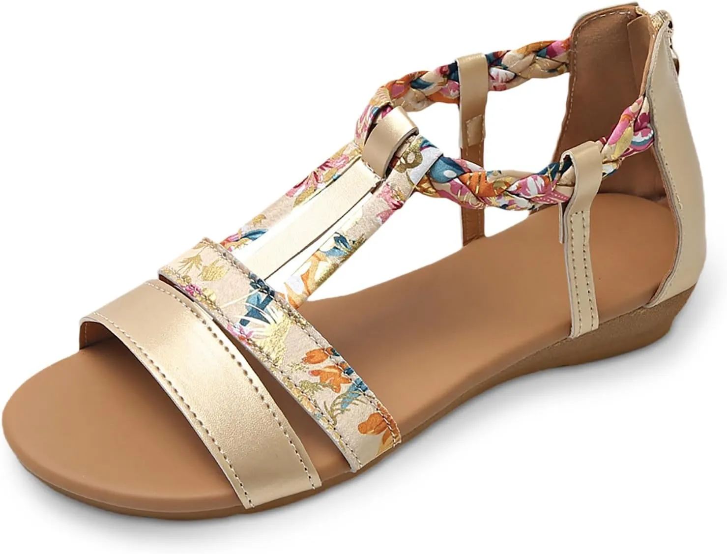 Sandals Women Open Toe Ankle Buckle Sandals Summer Platform Non-slip Sandal Roman Beach Sandal Outdoor Hollow Shoes