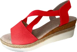 Sandals Womens Platform Sandals Women Slip on Orthopedic Arch Support Outdoor Camping Walking Ankle Strap
