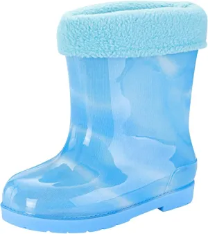 sfdgfhyf Water Proof Toddler Rain Boots Kids Rain Boots Cartoon Child Rain Boots Boys and Girls Infant Rain Boots (G, 2 Big Kids)