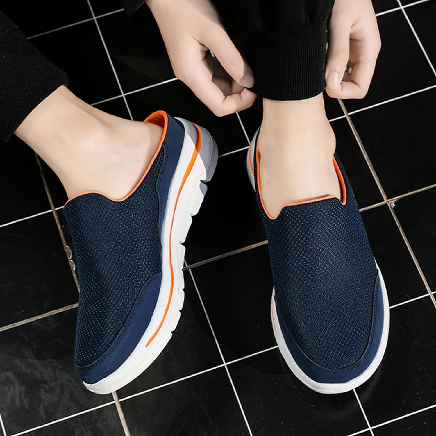 Slip On Mules for Women Comfortable Open Back Closed Toe Slippers Summer Breathable Lightweight Slides Clogs Shoes
