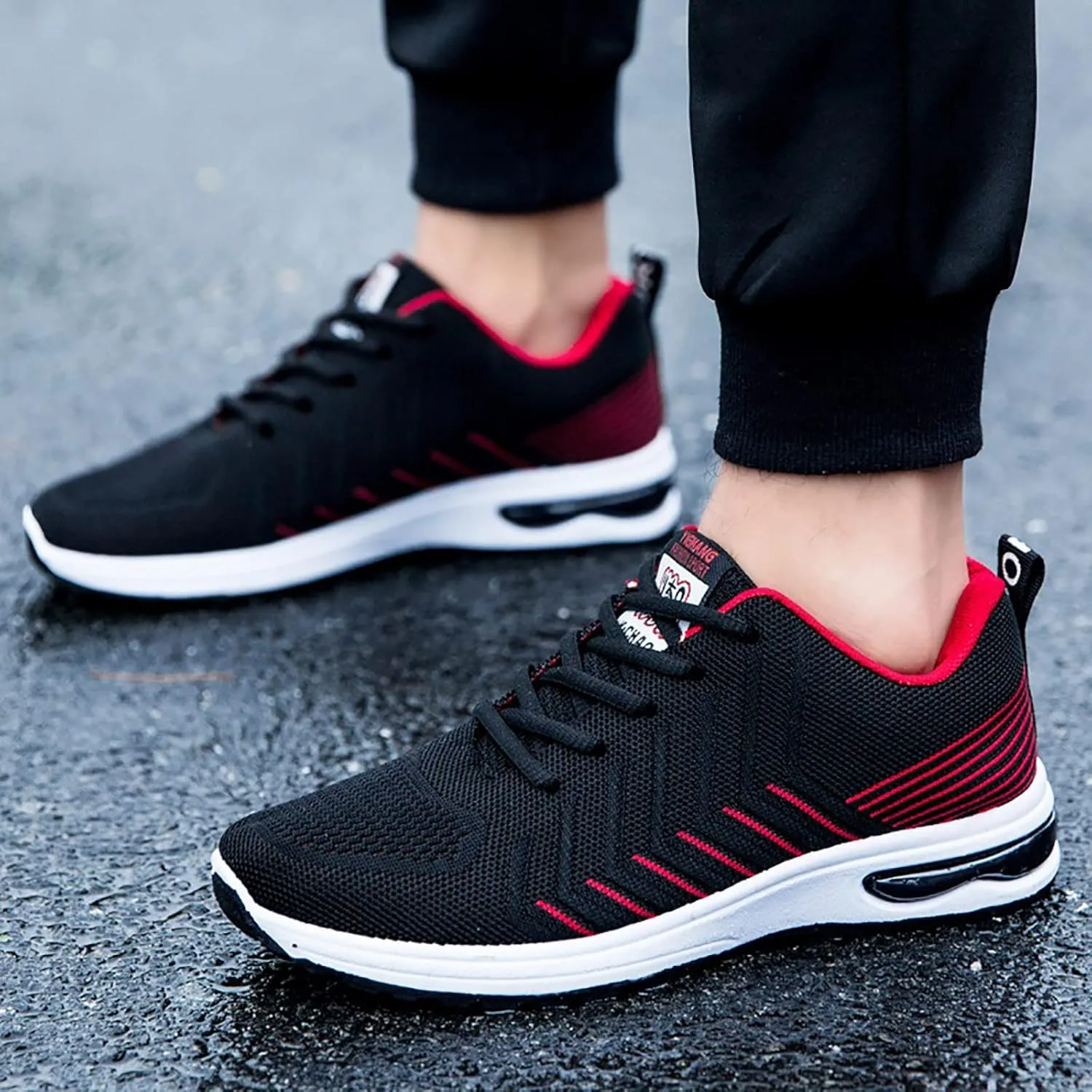 Sneakers for Men Mens Leather Sneakers Comfortable Breathable Slip on Extra Wide Walking Shoes for Men Shoes Everyday and Travel Running Go Walk