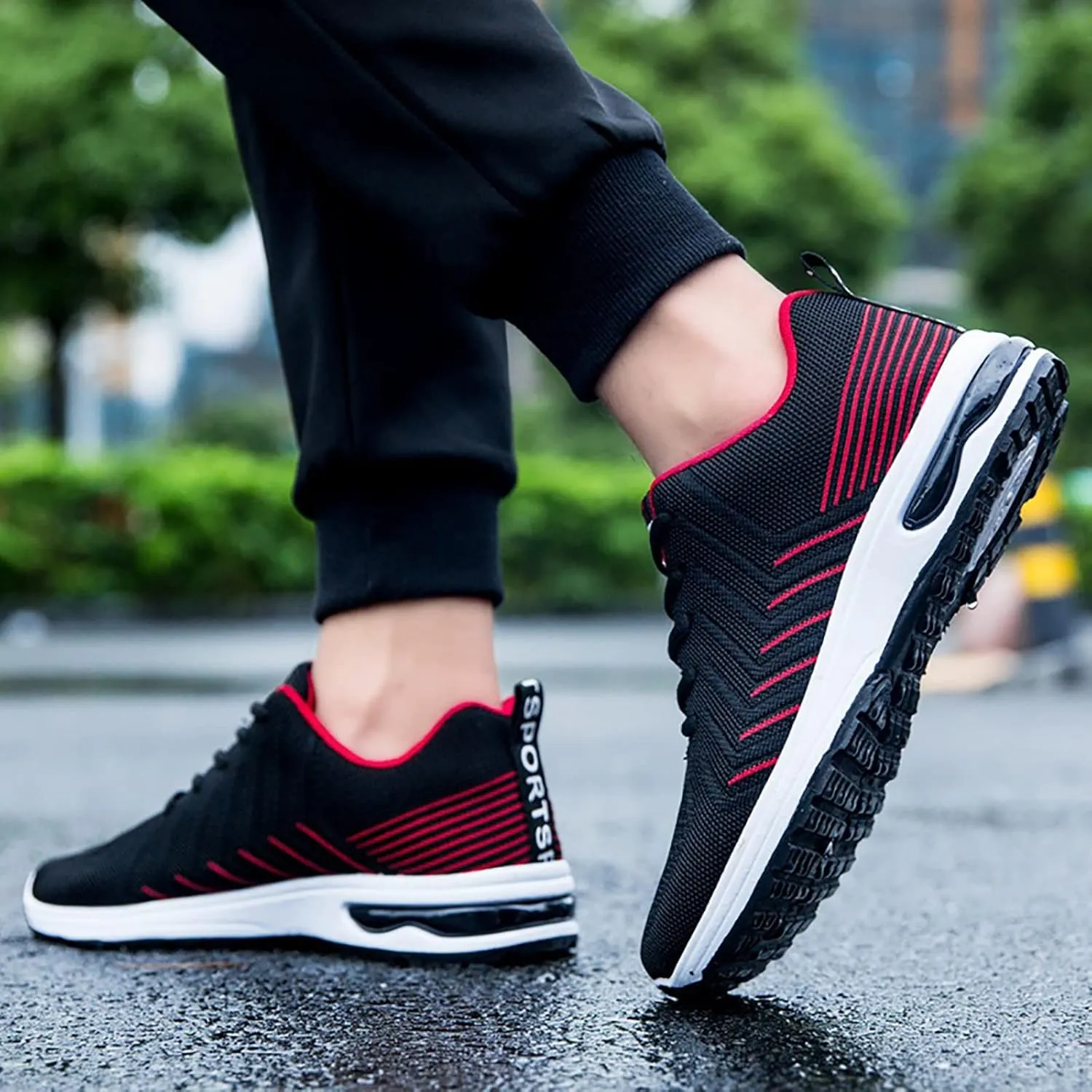 Sneakers for Men Mens Leather Sneakers Comfortable Breathable Slip on Extra Wide Walking Shoes for Men Shoes Everyday and Travel Running Go Walk