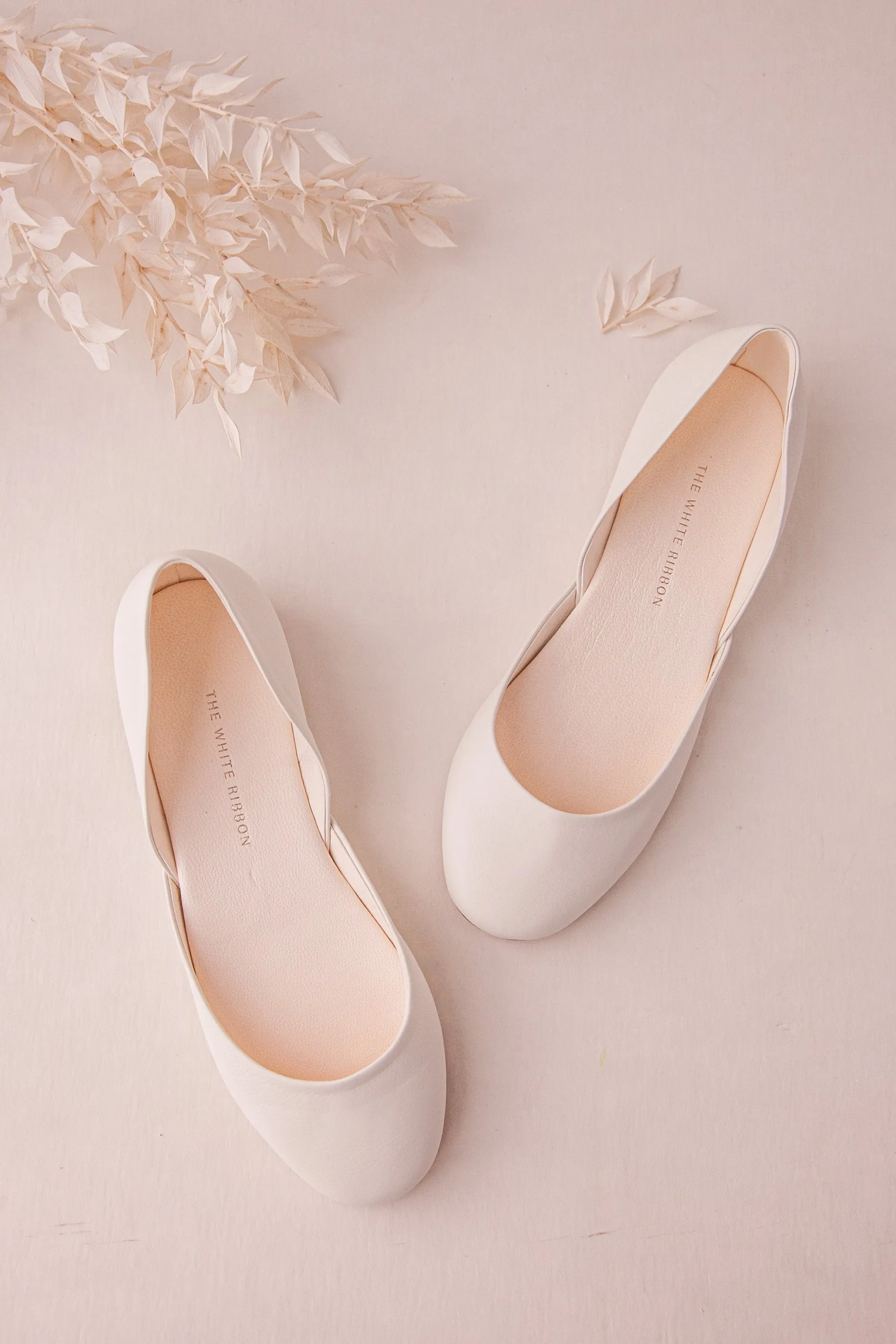 Thea - Light Ivory Ballet Flats