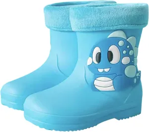 Toddler Kids Classic Rain Boots PVC Rubber Water Shoes Cartoon Dinosaur Print Fashion Boots Size 6 Toddler Girls Shoes