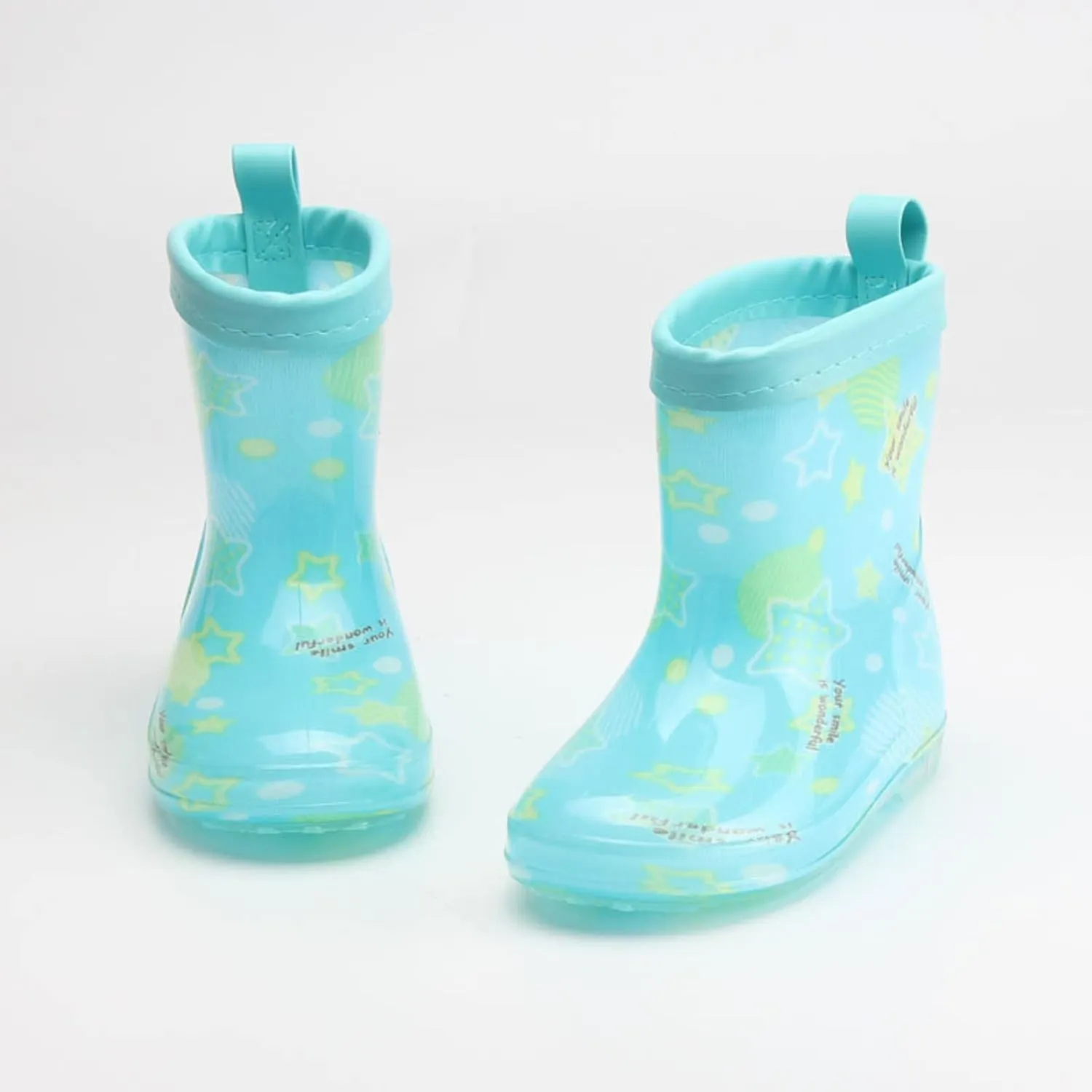 Toddler Kids Rain Boots Short Cute Rainbow Bow Rain Boots Baby Easy On Lightweight Fashion Girls Size 13 Dress Shoes