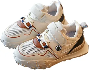Toddler Kids Rubber Sole Sneaker Boys Girls Walking Sneakers Kids Tennis Lightweight Comfortable School Dress Shoes