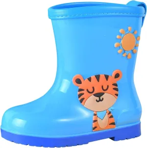 Toddler Rain Boots Baby Rain Boots Short Rain Boots for Toddler Easy-on Cute Lightweight aterproof Non Girls Heels