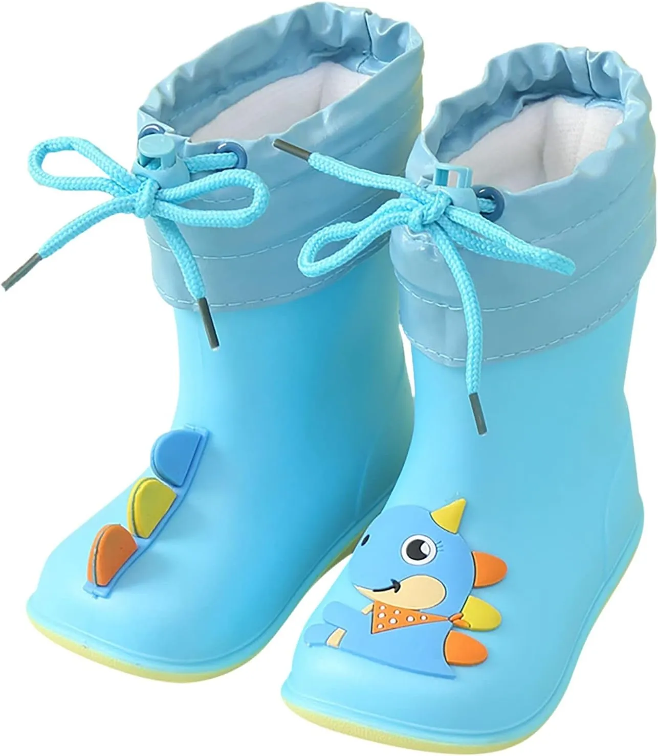 Toddler Rain Boots for Boys & Girls, Waterproof, Lightweight, Flexible Rubber Toddler Rain Boots Size 7