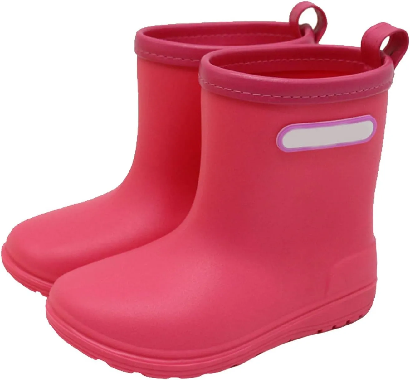 Toddler Rain Boots for Boys Girls Kids Short Rain Shoes Infant Lightweight Shoes Easy On Outdoor Big Kid Boots Size 6