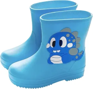 Toddler Rain Boots for Boys Girls Waterproof Baby Kids Rain Boots with Easy-on Big Kids Rain Boots Waterproof