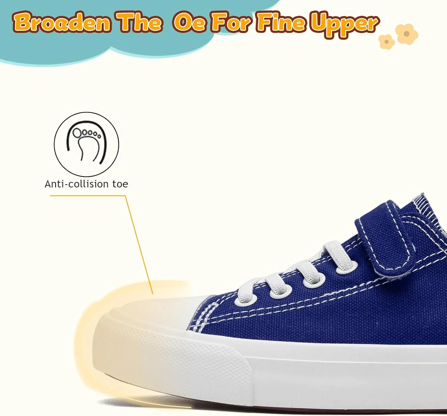 Toddler Shoes for Boys Girls, Kids Canvas Sneakers Classic Adjustable Strap Lace Up Comfortable Lightweight Running Walking Casual Shoes