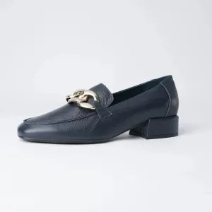 Vivandy Navy Leather Loafers Vivandy Navy Leather Loafers