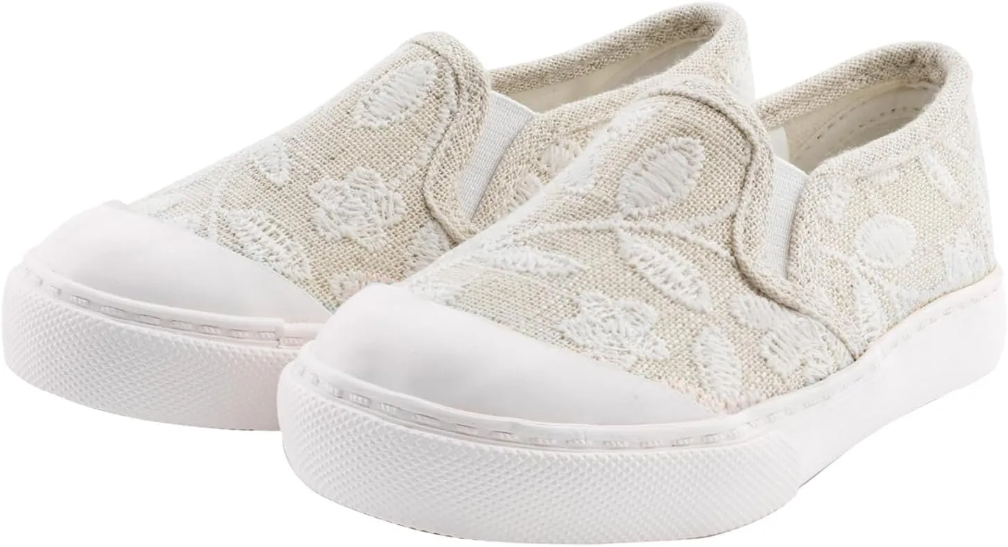 waddle wonder Toddler Lace Low Top Slip on Canvas Casual Easy Wear Dress Shoes for Boys & Girls, Laceless Lightweight Flat Loafer Sneaker
