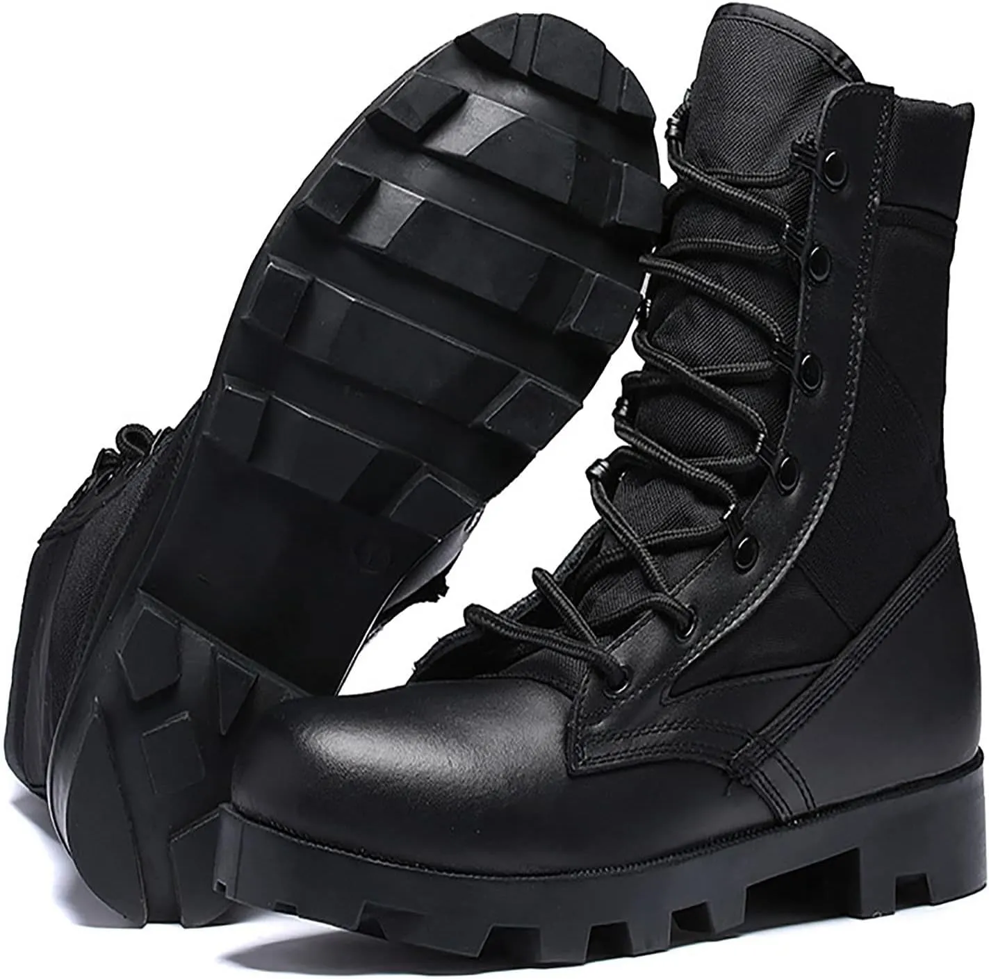 Waterproof Hiking Work Boots, Four Seasons Comfort Durable Men's High Top Outdoor Non-slip Desert Boots, for Lace-up Sports Durable Breathable Hiking Shoes
