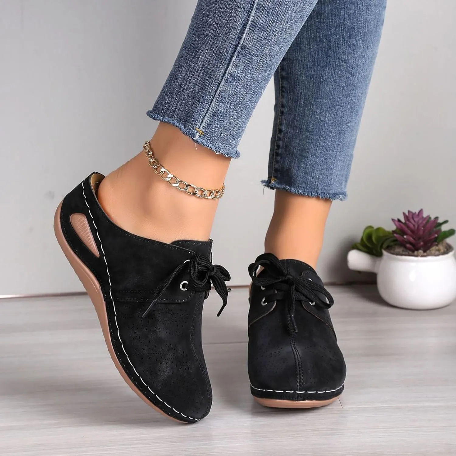 Wedge Sandals for Women 2025 Closed Toe Breathable Slippers Summer Comfortable Dressy Slip On Slides Sandals