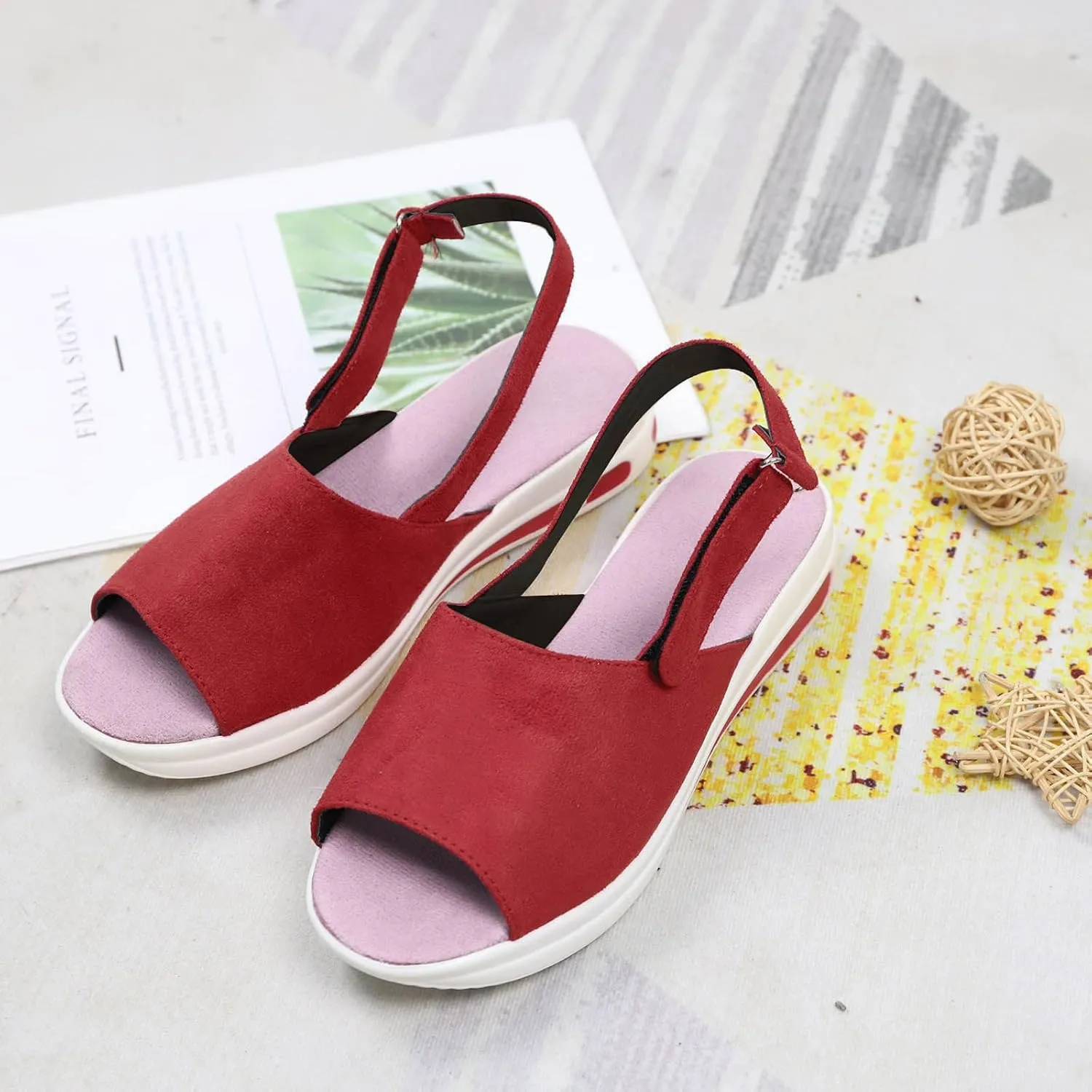 Wedges Sandals Sport Platforms Casual Women's Fashion Toe Beach Shoes Women's Casual Shoes