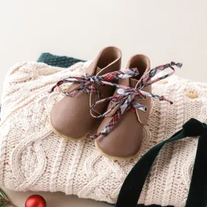 White and Red Plaid Laces