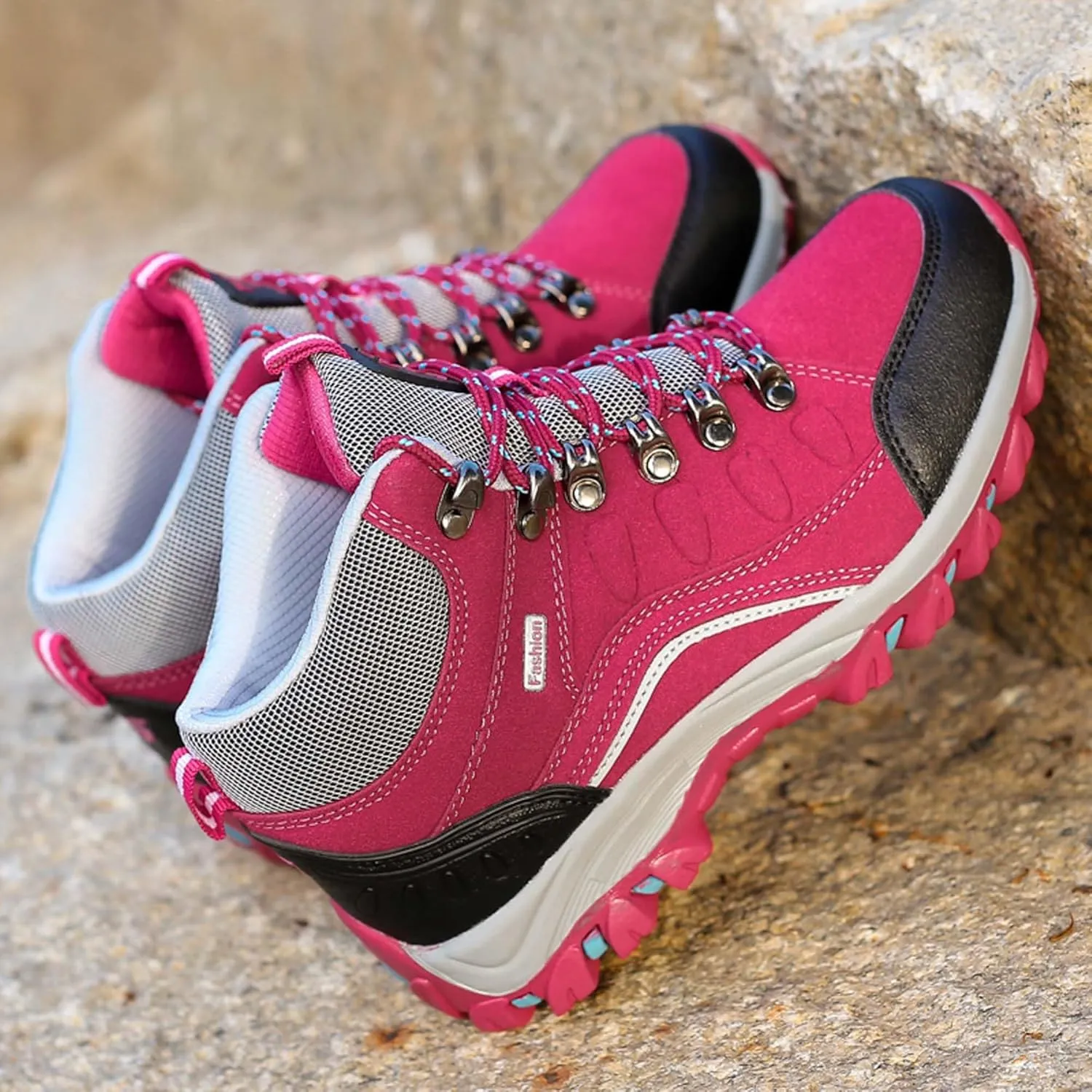 Winter Universal Plus Size Hiking Shoes with Plush Insulation, Outdoor Cotton Shoes, Hiking Shoes, Travel Shoes, Lightweight Walking Boots