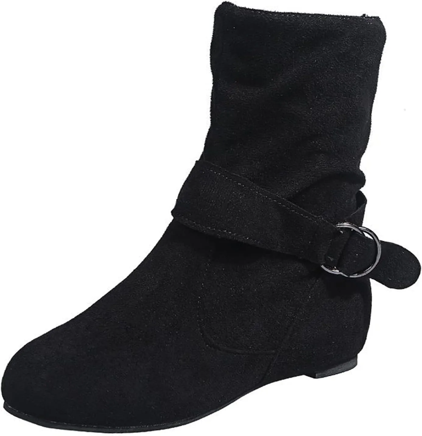 Women Booties Woman Cowboy Boots Silver Boots Dress Women Low Heel Womens Fall Booties and Ankle Boots Wedges Womens Black Square Toe Low Heel Ankle Boots