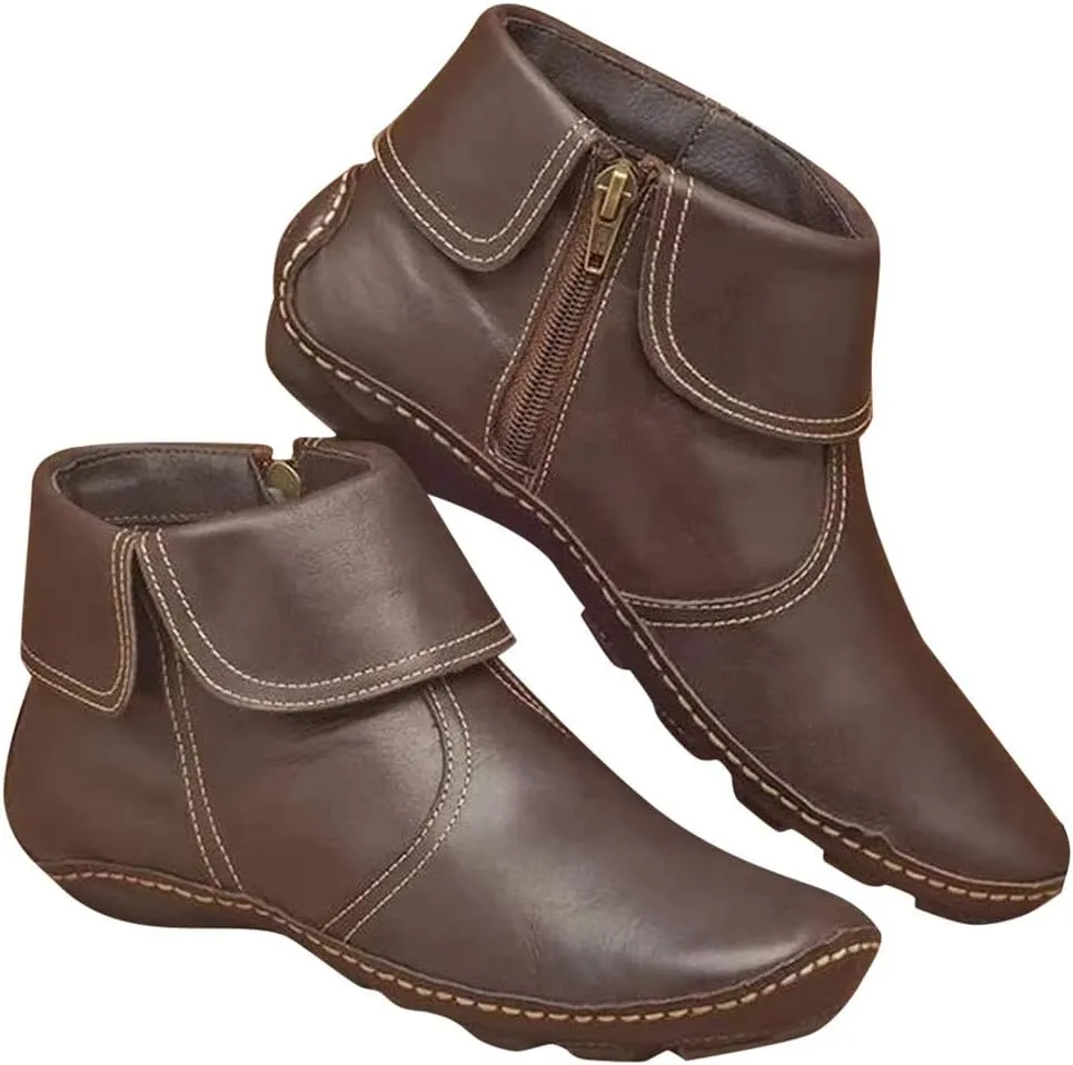 Women Boots Ankle Black Womens Boots Wide Booties for Women Taupe Ankle Boots for Women Ankle Booties for Women Low Heel Arch Support Boots Womens Ankle Booties Low Heel Brown