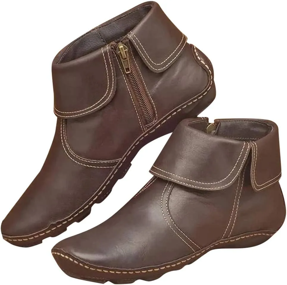 Women Boots Ankle Black Womens Boots Wide Booties for Women Taupe Ankle Boots for Women Ankle Booties for Women Low Heel Arch Support Boots Womens Ankle Booties Low Heel Brown