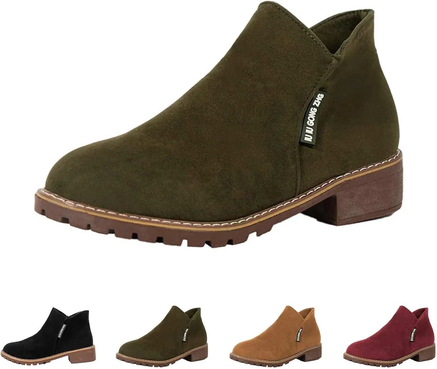Womens Ankle Boots Low Heel Platform Boots for Women High Ankle Boots for Women Boots for Women with Heel Womens Ankle Boots No Heel Leather Walking Boot for Sprained Ankle Large