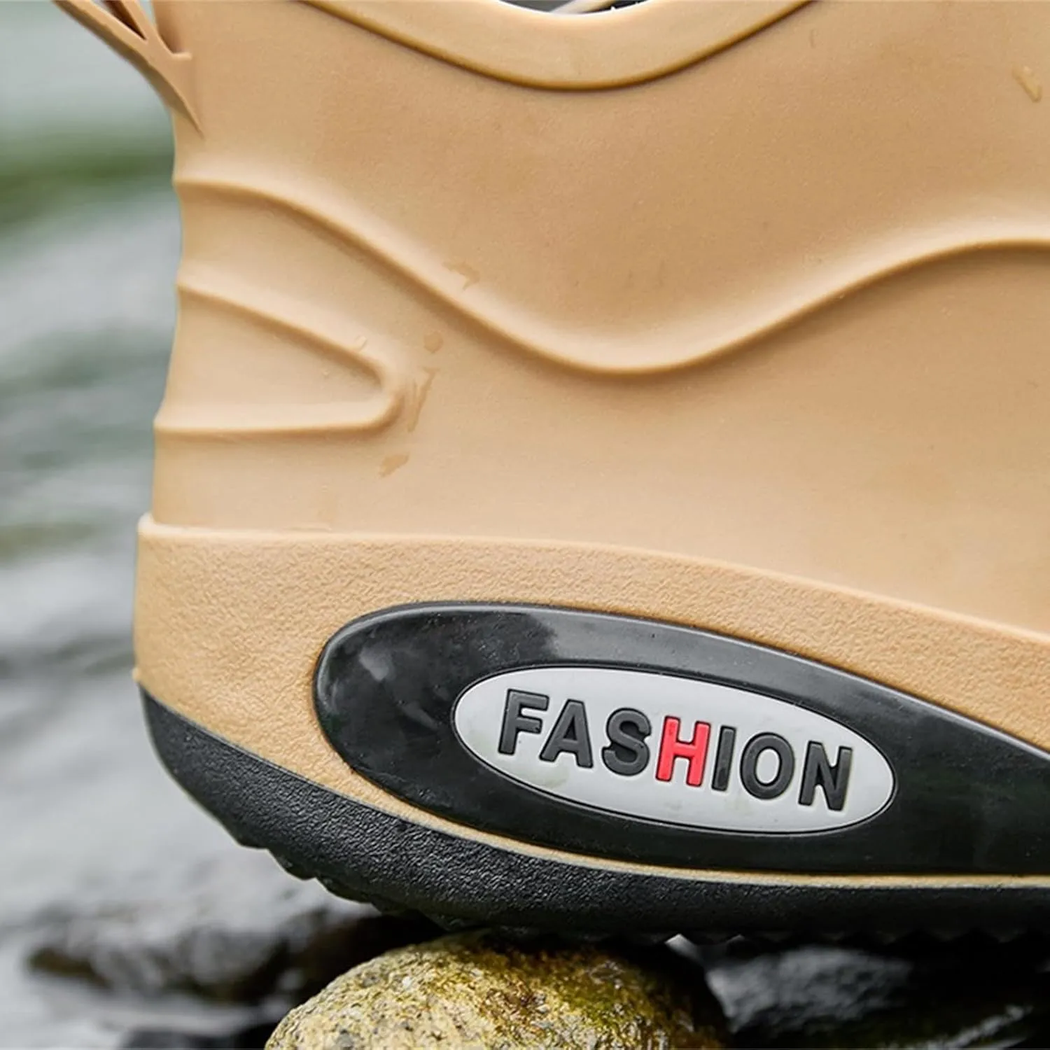 Women's Ankle Rain Boots Waterproof Chelsea Rain Boots Rubber Boots Women Lightweight Work Short Garden Boots