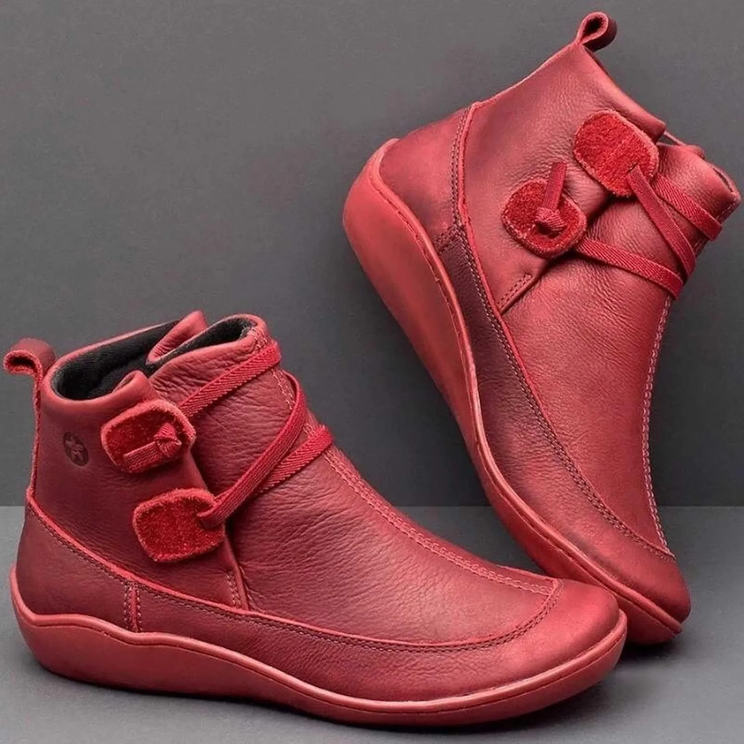 Womens Booties Ankle Fall Booties for Women 2024 Boots for Women Ankle Bootie Heels for Women Flat Bottom Fashion Chunky Low Heel Classic Pointed Toe