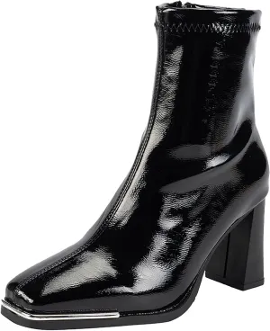 Womens Booties Low Heel White Ankle Boots for Women Cowboy Boots Women Platform Black Boots for Women Ankle Boots Wedge for Women Leather White Ankle Boots for Women Low Heel