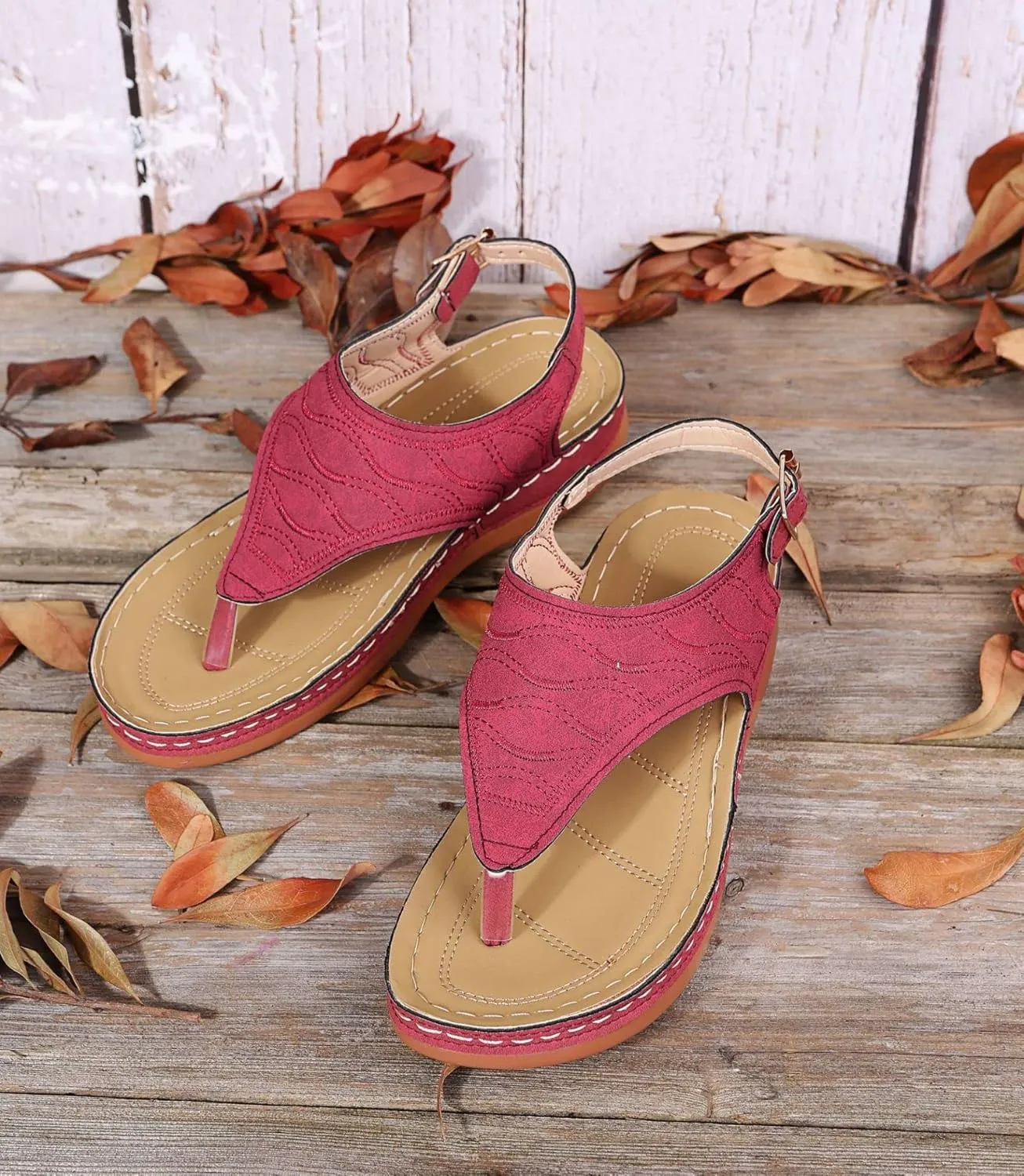 Women's Comfy Orthotic Sandals, Sandals for Women, Wide Gladiator Orthopedic Women with Arch Support, Roman Low Wedges Flip Flops Anti-Slip Beach Travel Vacation Casual Daily Summer Dressy