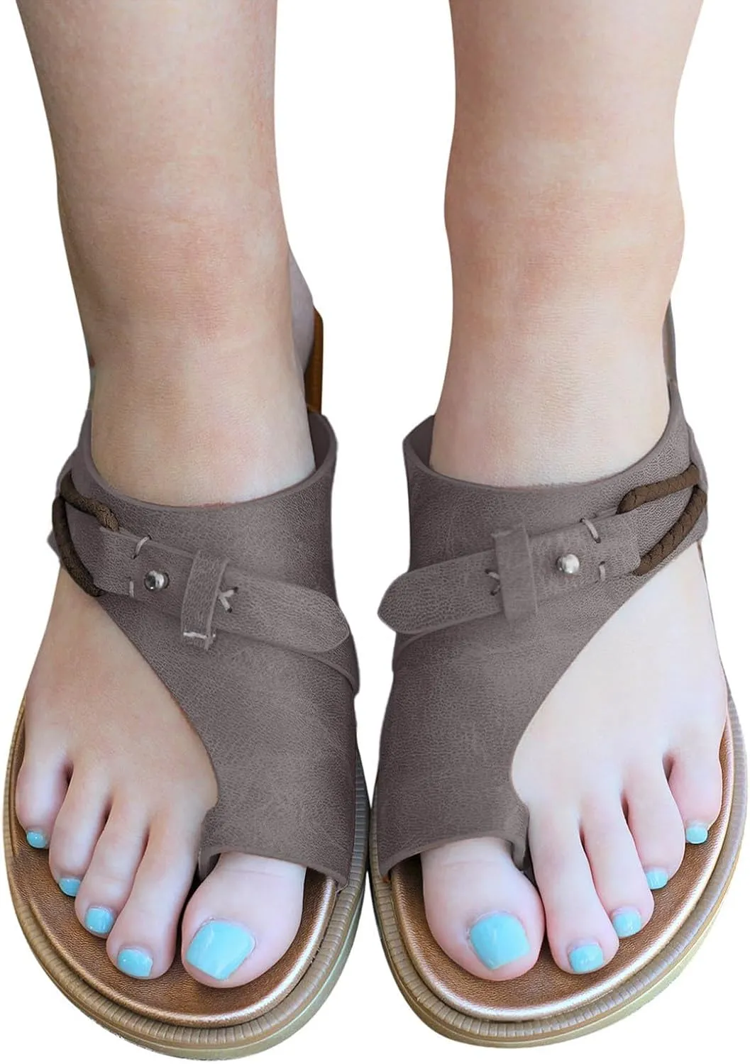 Women's Flat Sandals Non Slip on Casual Summer Beach Shoes Women's Beach Flip Flops Flip Flops Arch Support