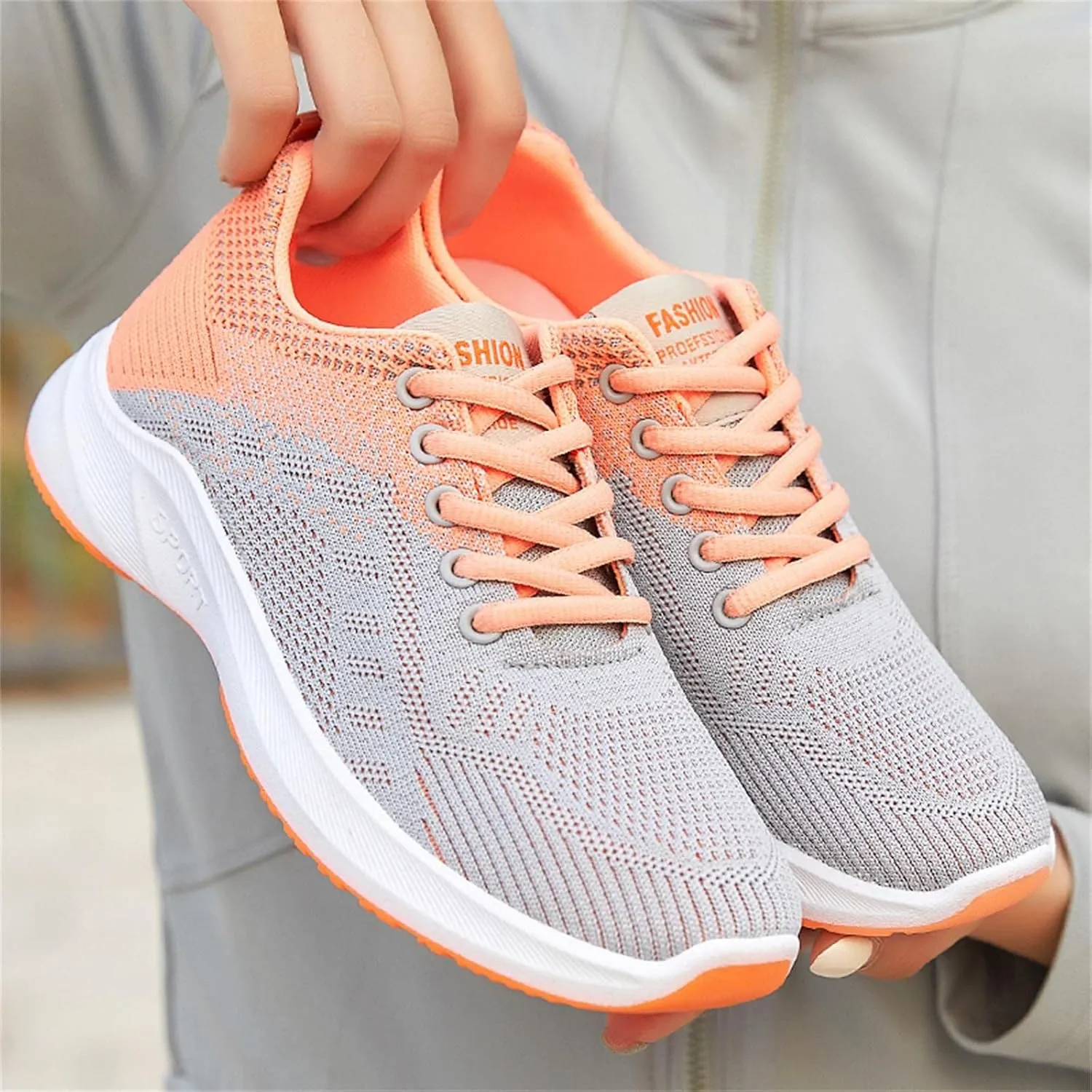 Women's Minimalist Walking Shoes Wide Toe Lace Up Non Slip Work Shoes Women Lightweight Dressy Casual Shoes Fashion Sneakers 2025 White Tennis Shoe Cross Trainer Shoe