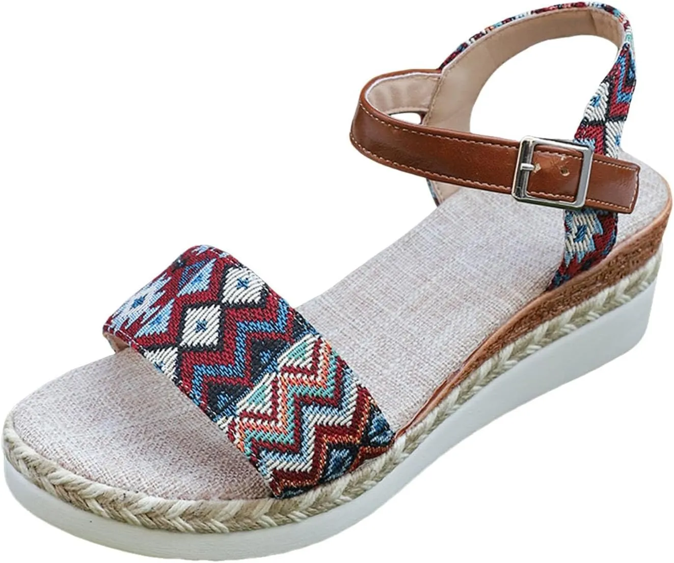Womens Wedge Sandals Wedge Sandals for Women Walking Soft Arch Support Sandal Beach Summer Comfortable